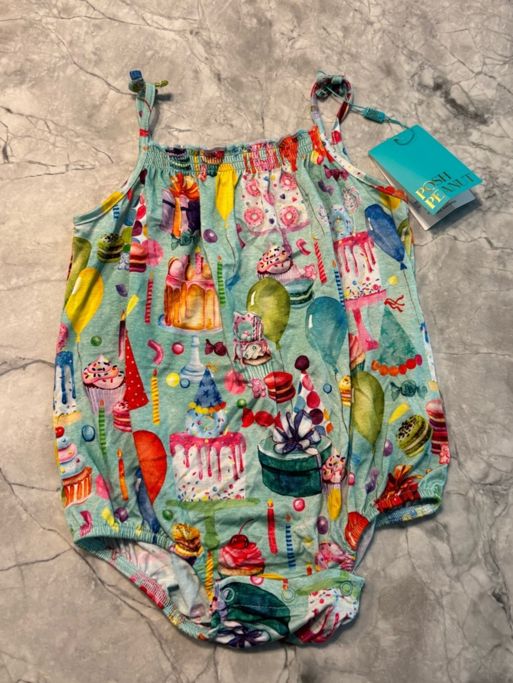 Posh peanut birthday romper